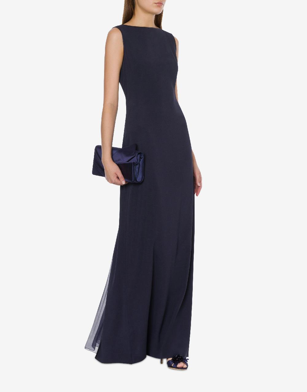 Alberta Ferretti Abito lungo in enver satin Economico