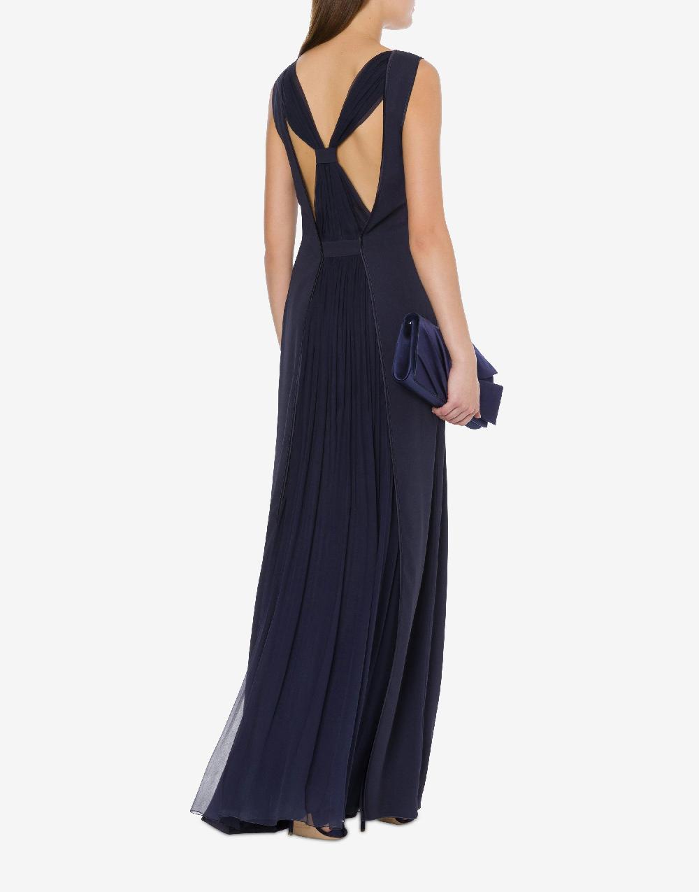 Alberta Ferretti Abito lungo in enver satin Economico