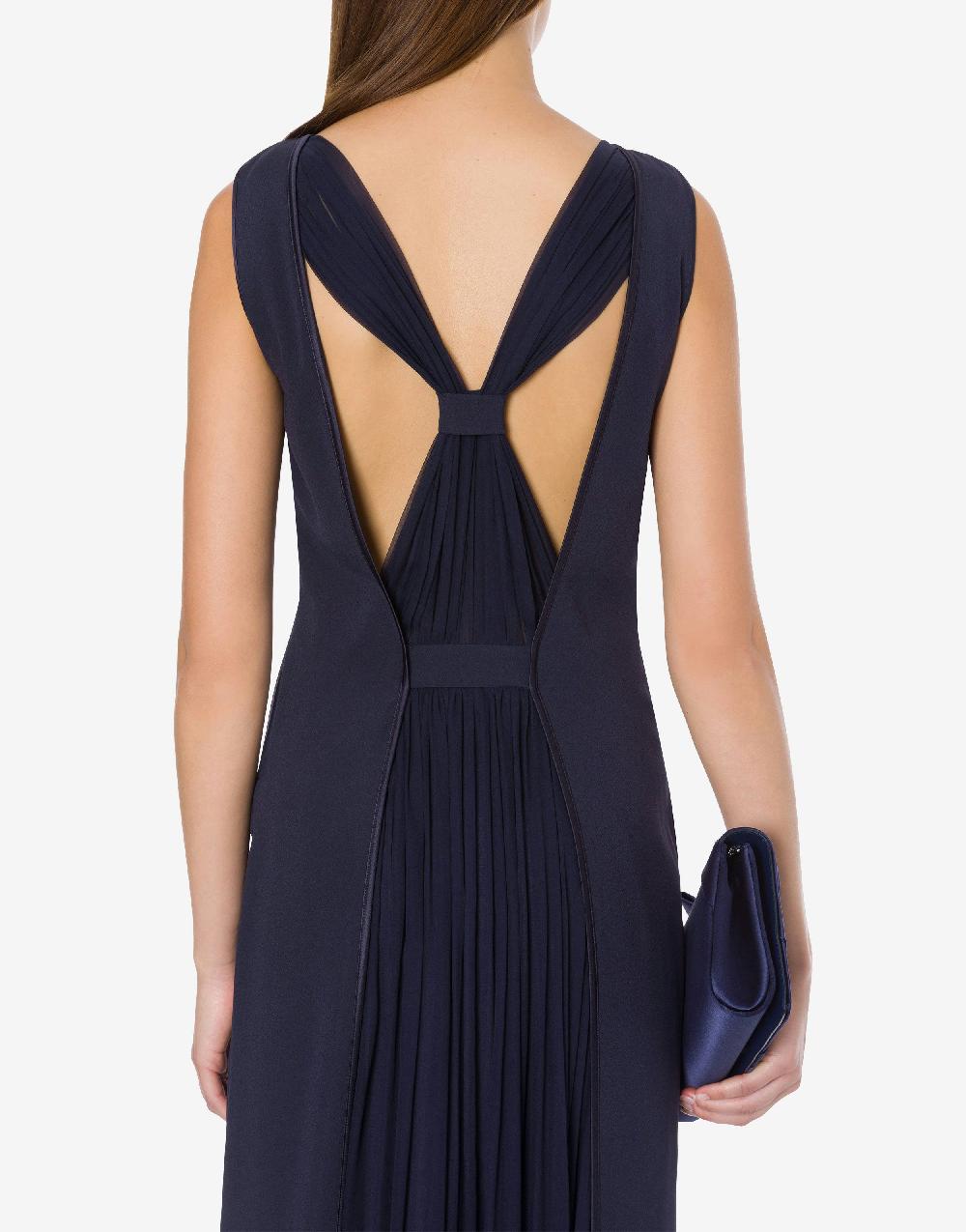Alberta Ferretti Abito lungo in enver satin Economico