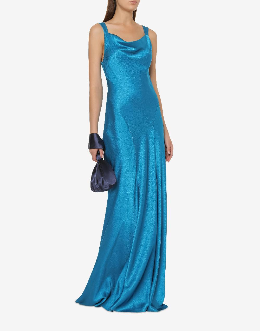 Alberta Ferretti Abito in raso con cut-out Cocktail Outlet