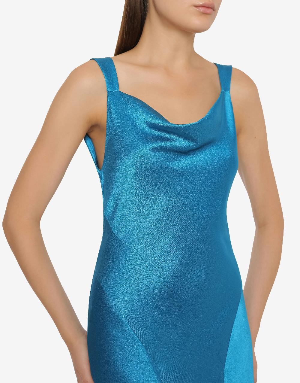 Alberta Ferretti Abito in raso con cut-out Cocktail Outlet
