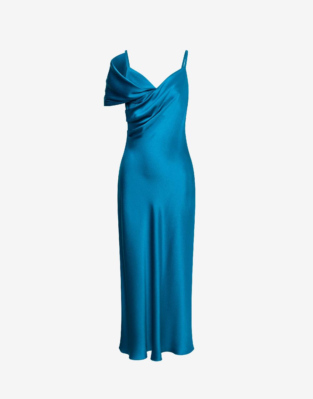 Alberta Ferretti Abito longuette in raso Cocktail