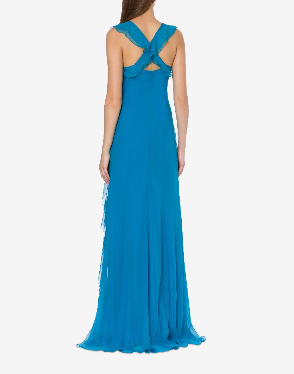 Alberta Ferretti Abito in chiffon organico Cocktail Saldi