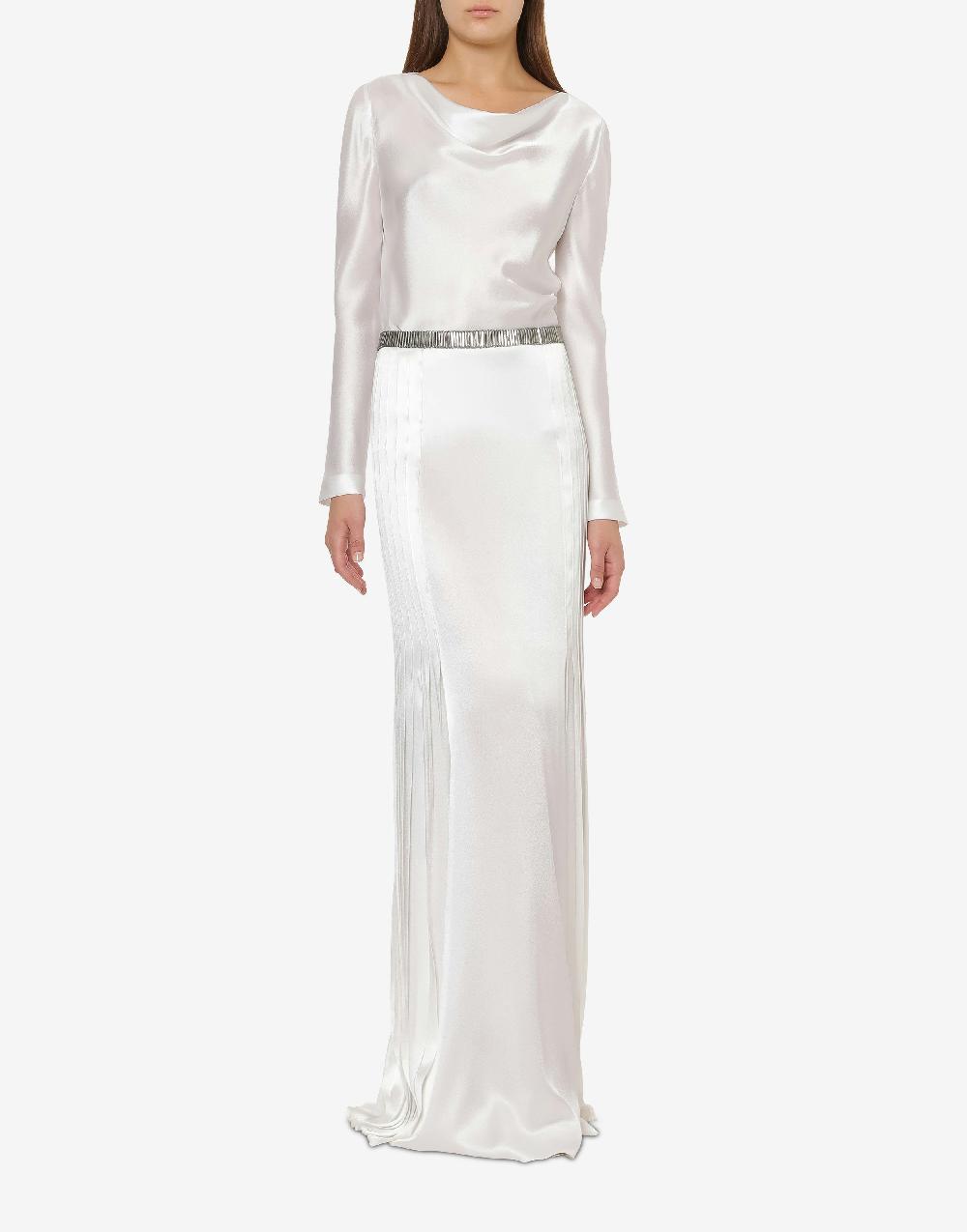 Alberta Ferretti Blusa in raso Cocktail Vendita Economica