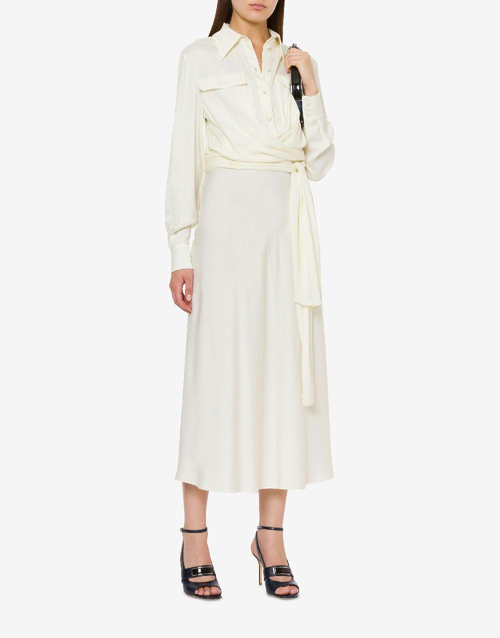 Alberta Ferretti Abito in misto viscosa fluido Vendite Flash