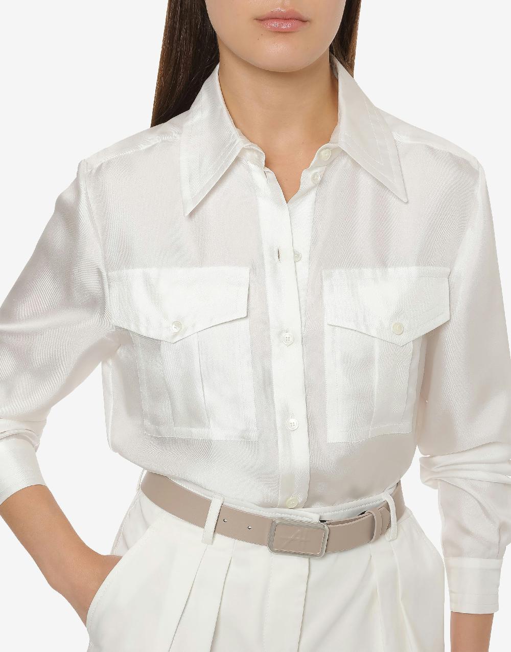 Alberta Ferretti Camicia in twill di seta Negozio