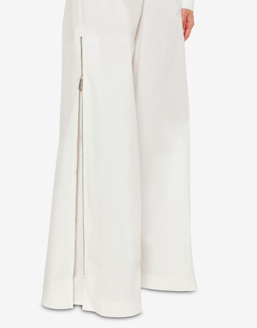 Alberta Ferretti Pantalone oversize in tela di cotone stretch In Saldo