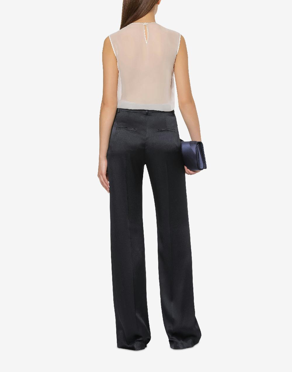 Alberta Ferretti Top in chiffon organico Nuova