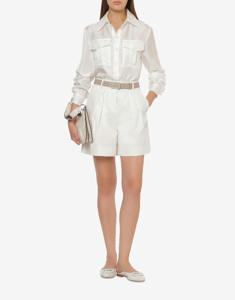 Alberta Ferretti Short in tela di cotone stretch Spedizione Gratuita