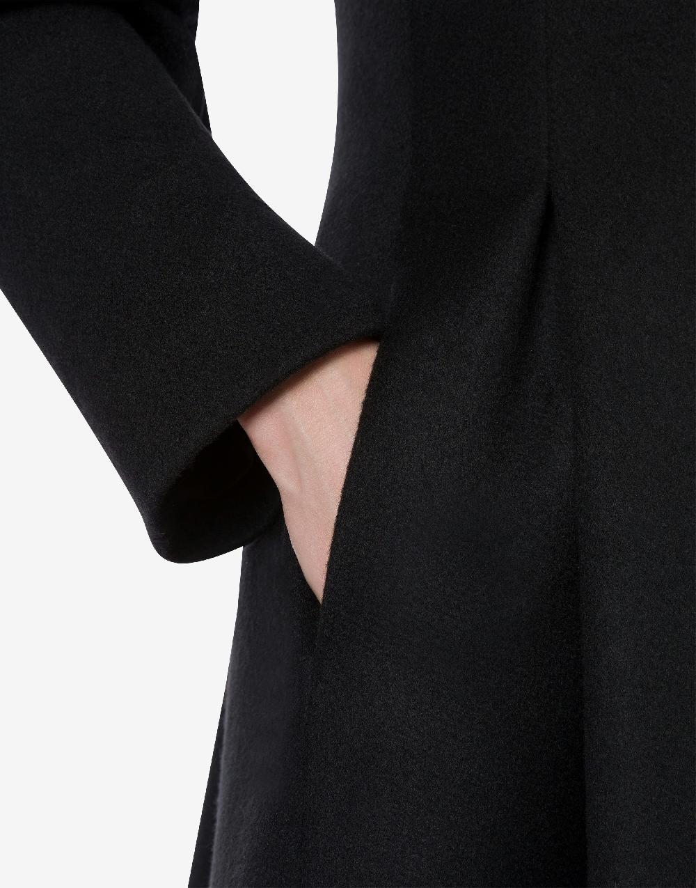 Alberta Ferretti Cappotto in panno di lana e cashmere Qualità Garantita