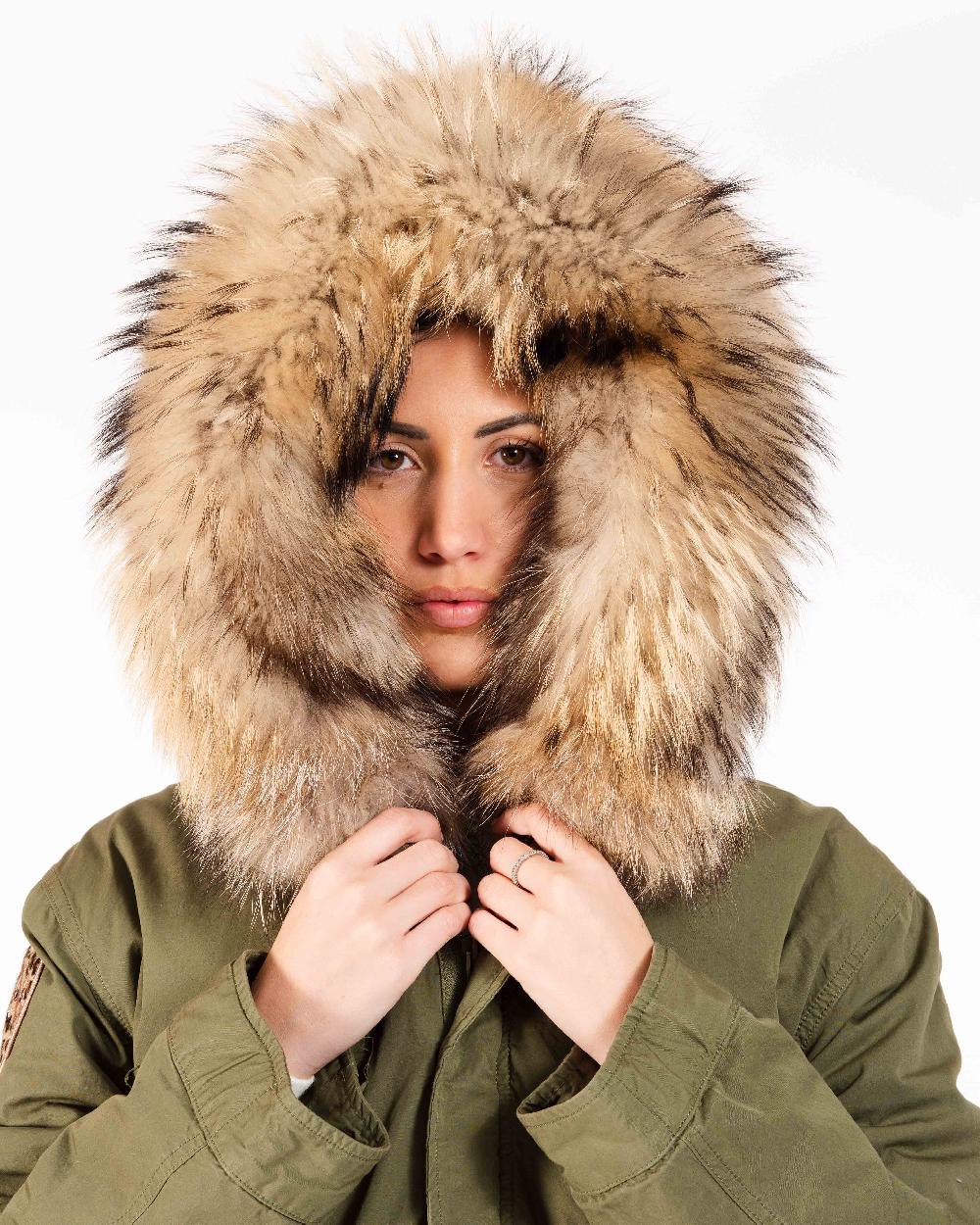 Alessandra chamonix CAMILLE MILITARY BEIGE / PARKA Spedizione Gratuita