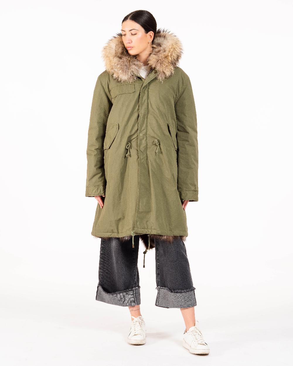 Alessandra chamonix CAMILLE MILITARY BEIGE / PARKA Spedizione Gratuita