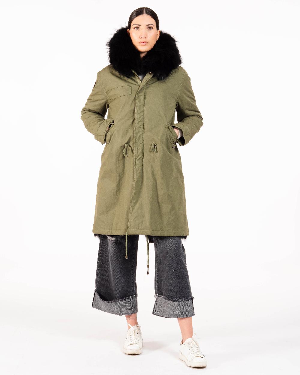 Alessandra chamonix CAMILLE MILITARY BLACK / PARKA Pezzi Unici
