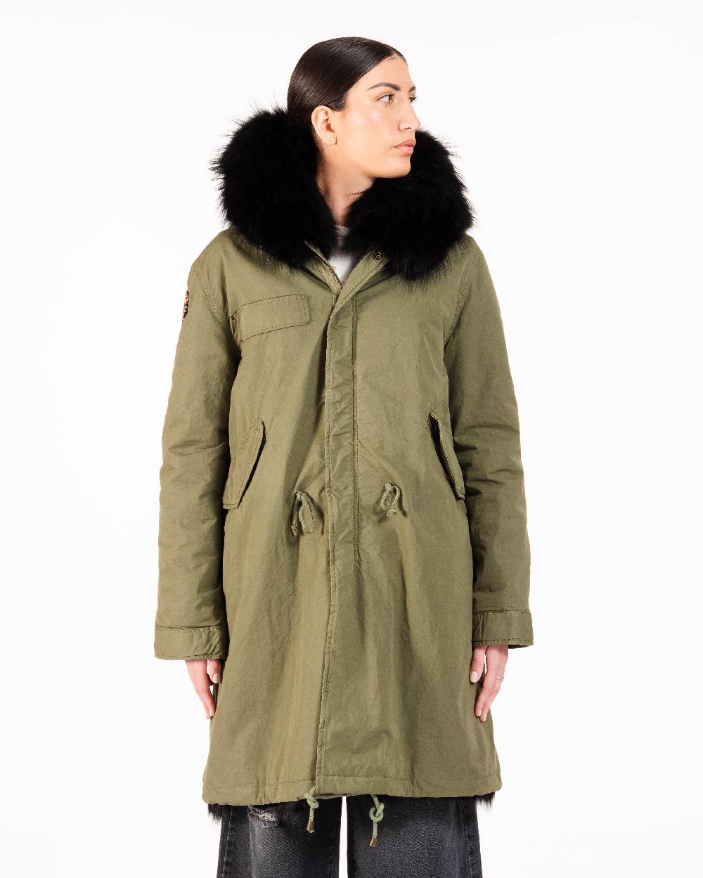 Alessandra chamonix CAMILLE MILITARY BLACK / PARKA Pezzi Unici