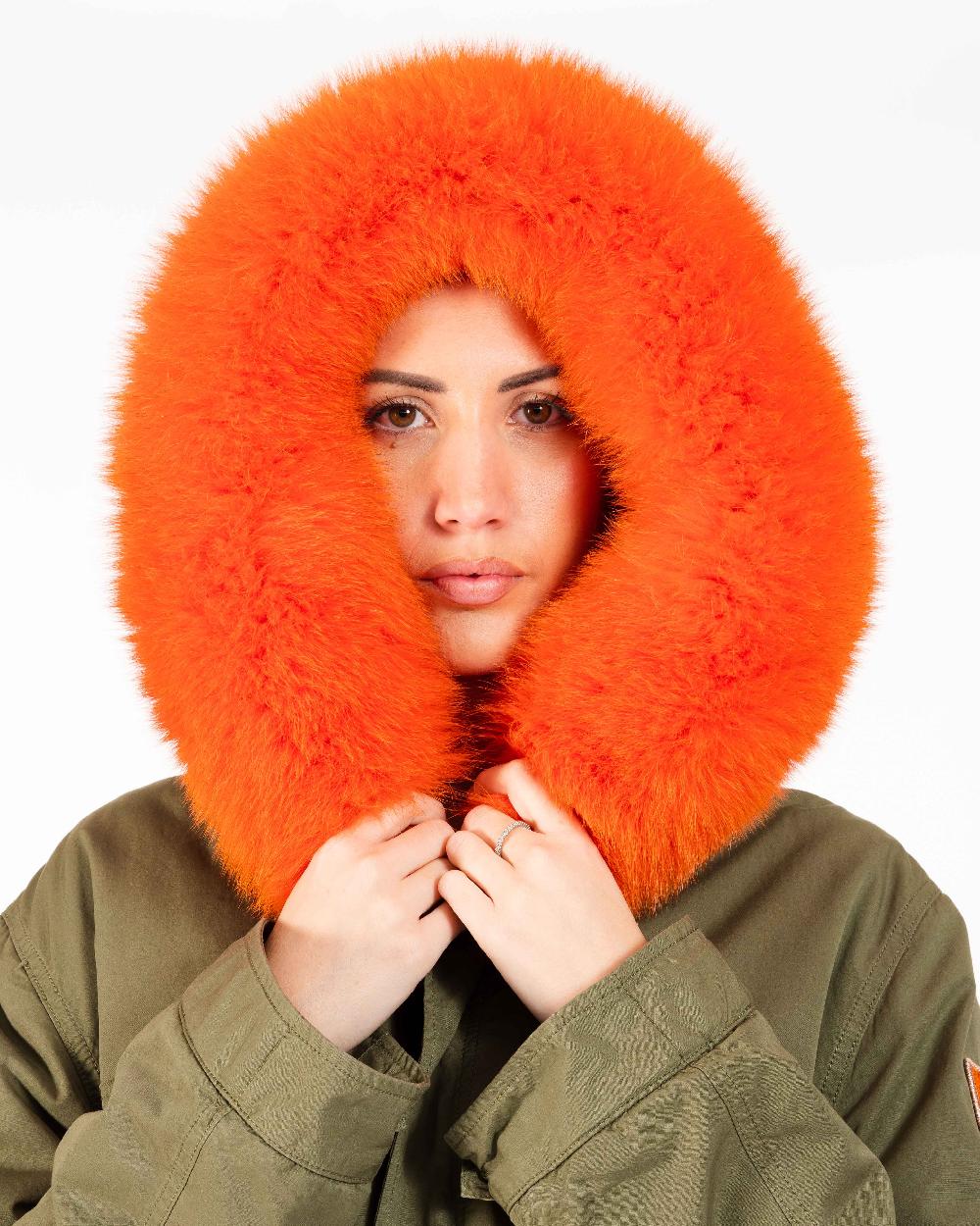 Alessandra chamonix AMANDINE MILITARY ORANGE / PARKA Acquista Ora