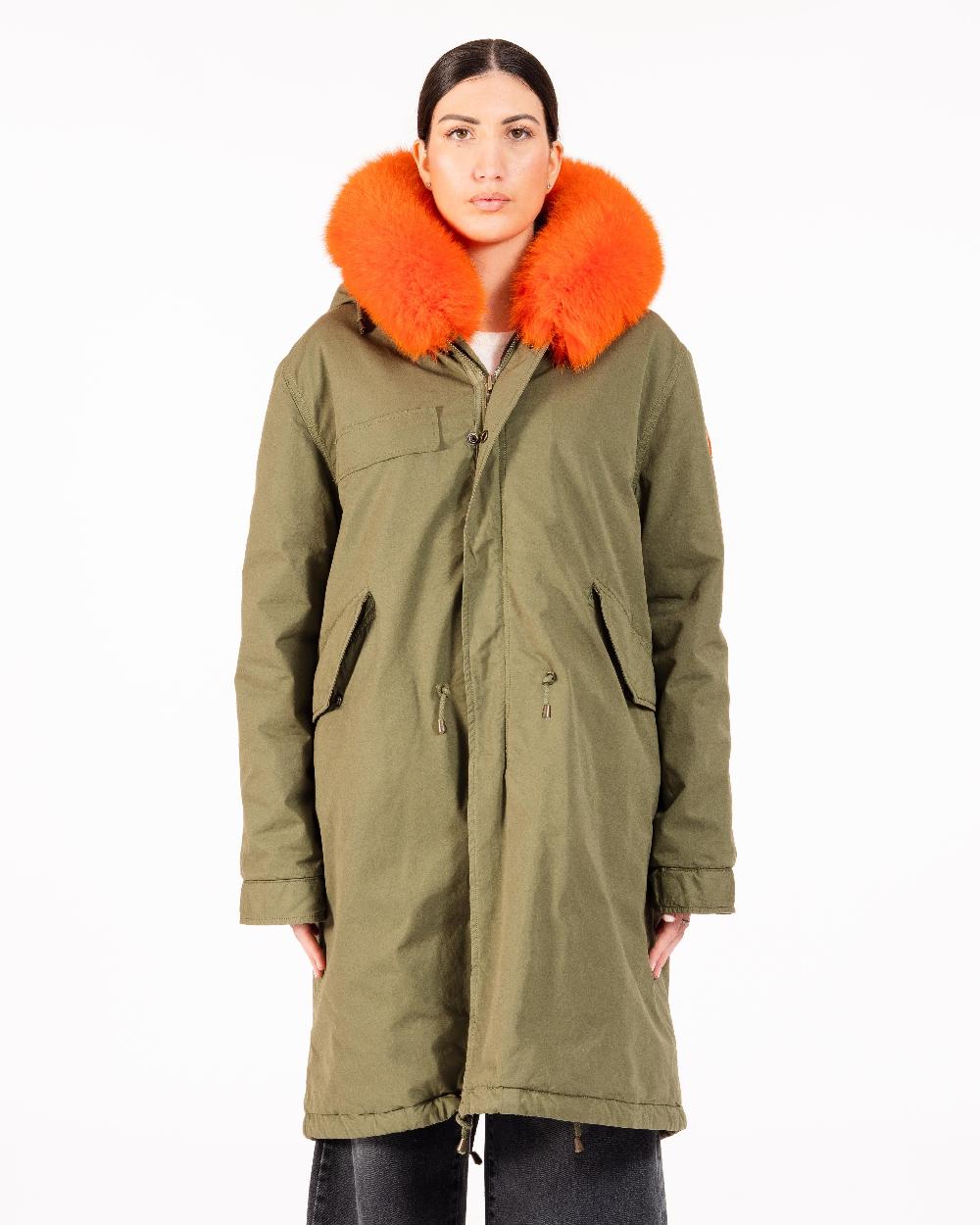 Alessandra chamonix AMANDINE MILITARY ORANGE / PARKA Acquista Ora