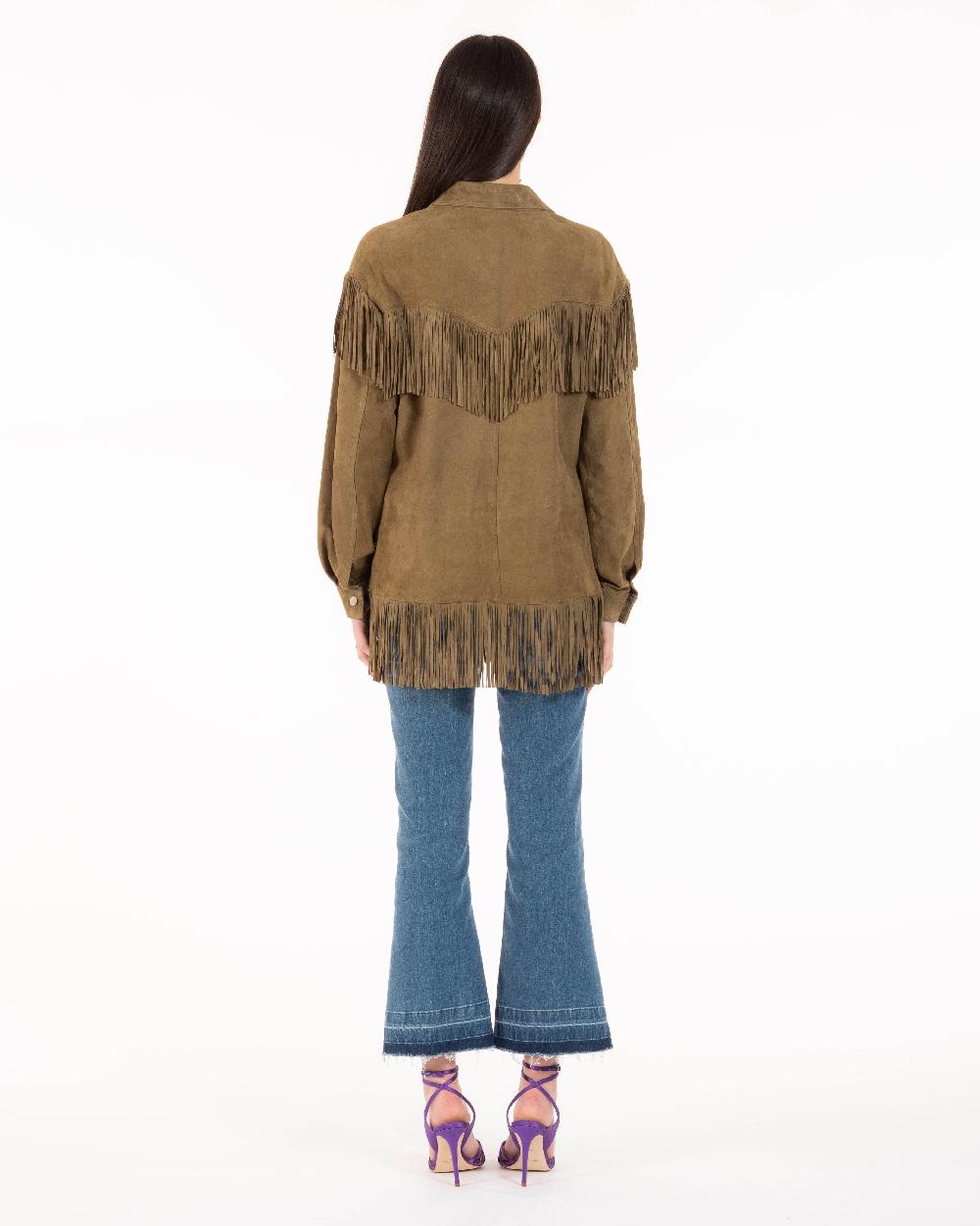 Alessandra chamonix PAIGE SALVIA / GIACCA CON FRANGE In Vendita