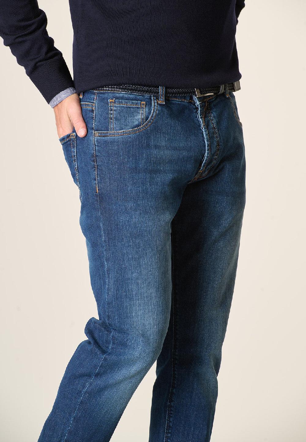 Angelico Jeans lavaggio scuro cotone stretch slim fit Hotsell