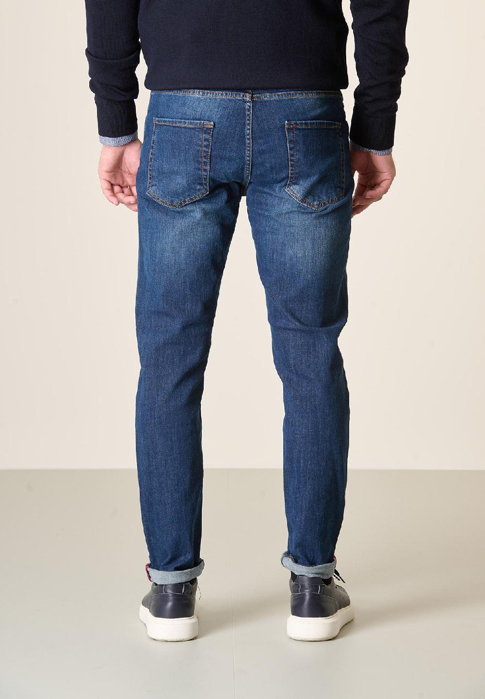 Angelico Jeans lavaggio scuro cotone stretch slim fit Hotsell