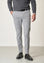 Angelico Pantalone grigio perla effetto lana cotone stretch slim fit Offerta