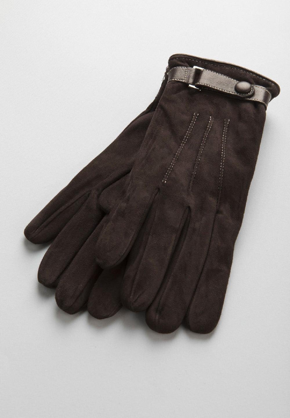 Angelico Guanti moro camoscio e cinturino Outlet