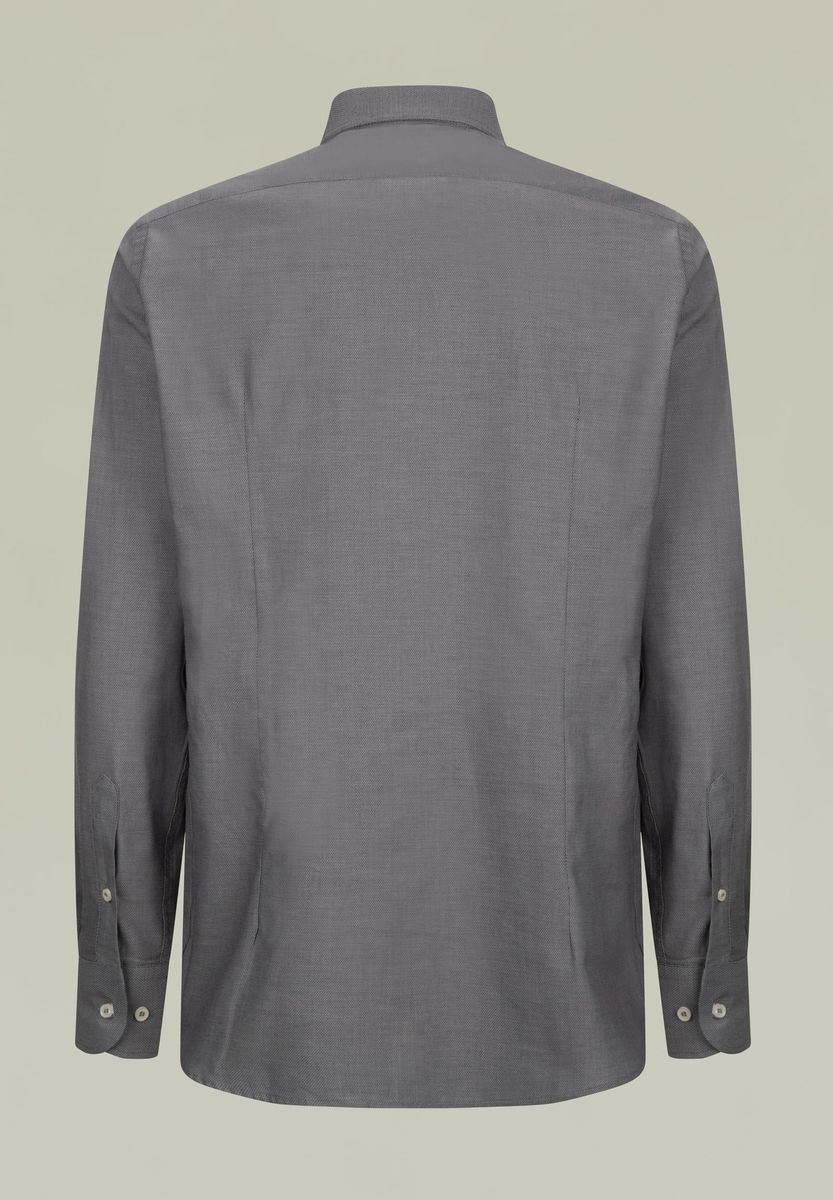 Angelico Camicia grigio scuro armatura slim Sottocosto