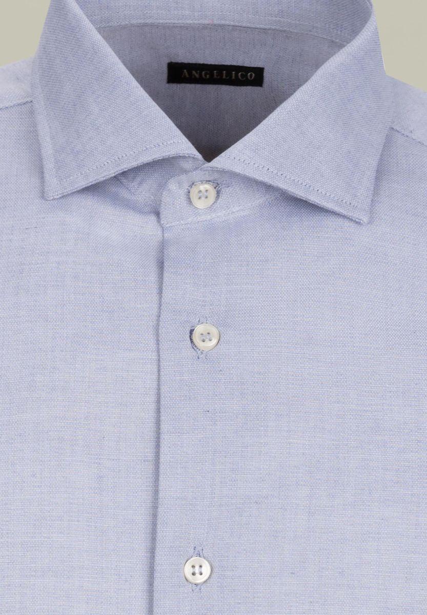 Angelico Camicia avio micro-armatura slim Online
