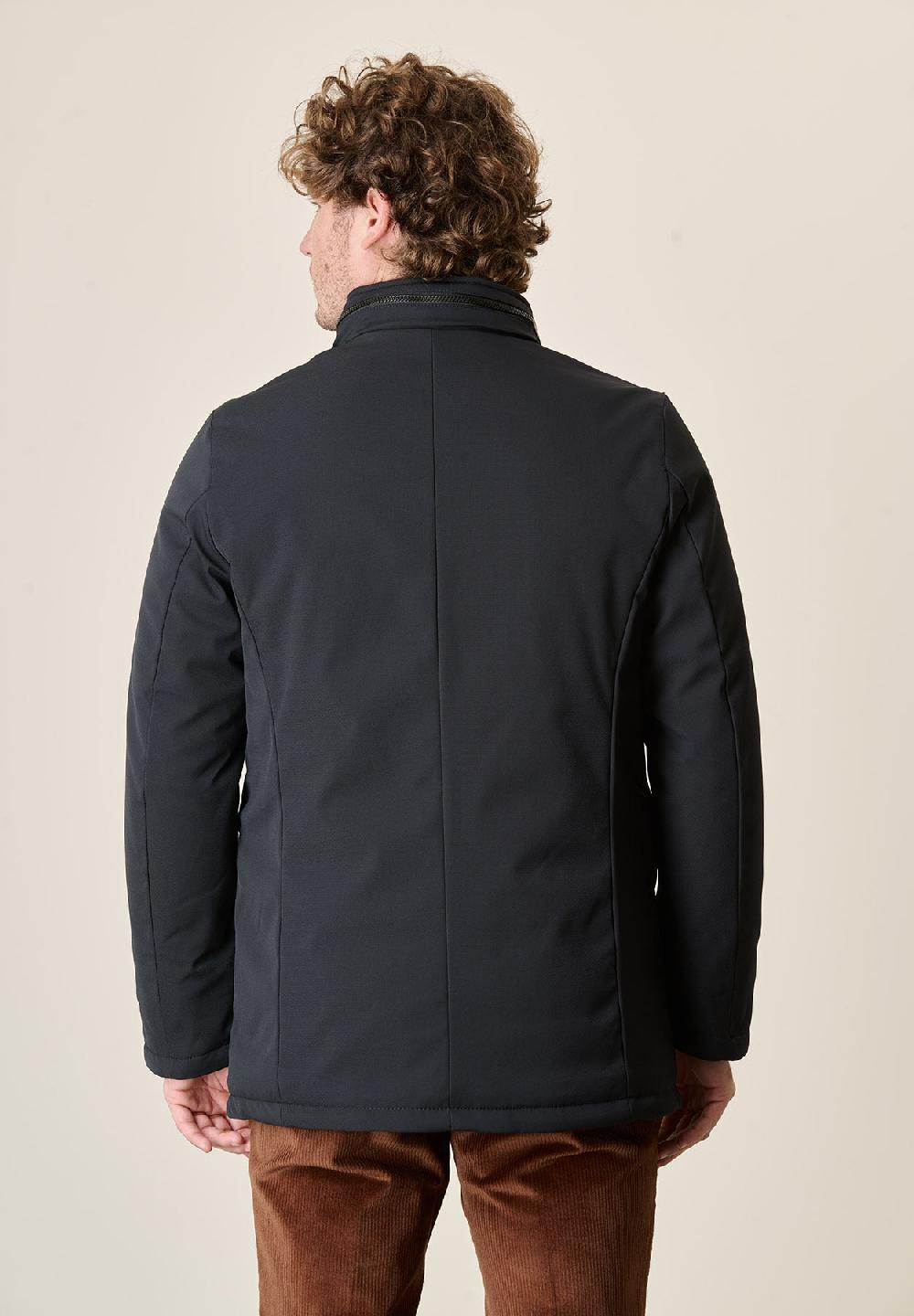 Angelico Giaccone blu field tessuto tecnico Outlet