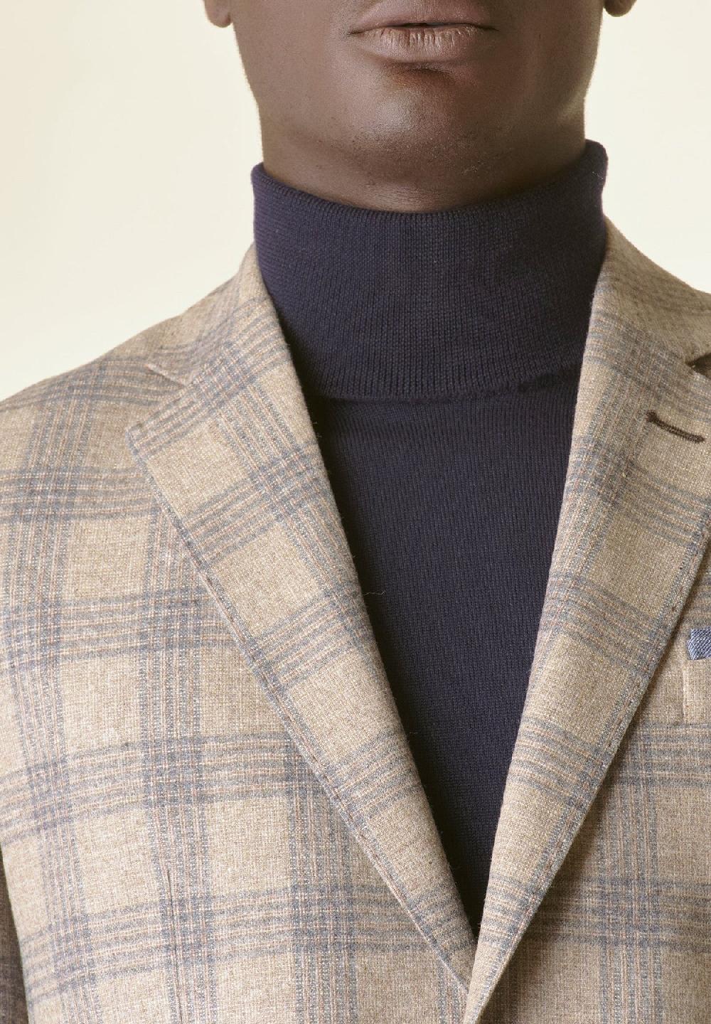 Angelico Giacca Galles naturale-grigio lana-cashmere Custom Fino Al -60%