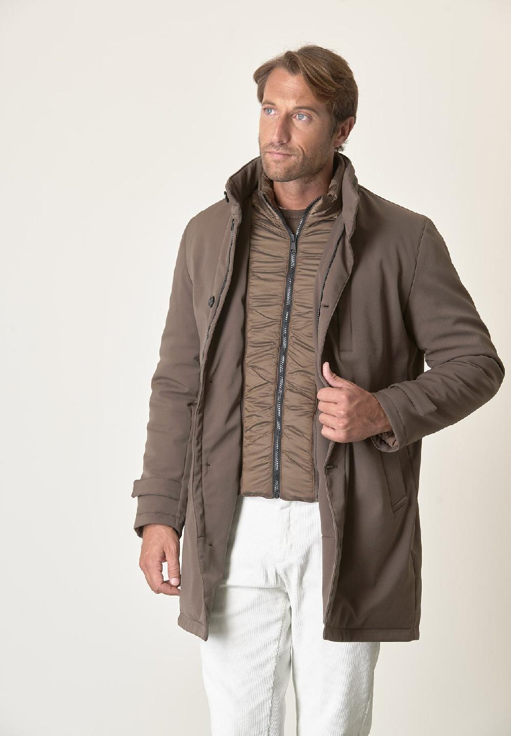 Angelico Cappotto tecnico fango trama leggera impermeabile Novità