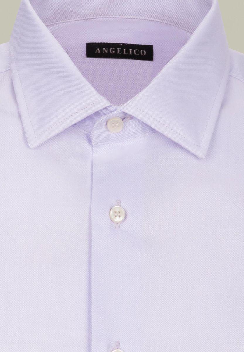 Angelico Camicia glicine cotone panama slim Sconto