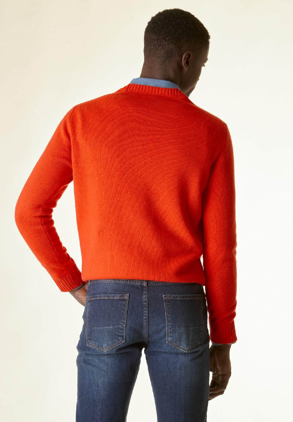 Angelico Maglia mandarino raglan bordi alti Online