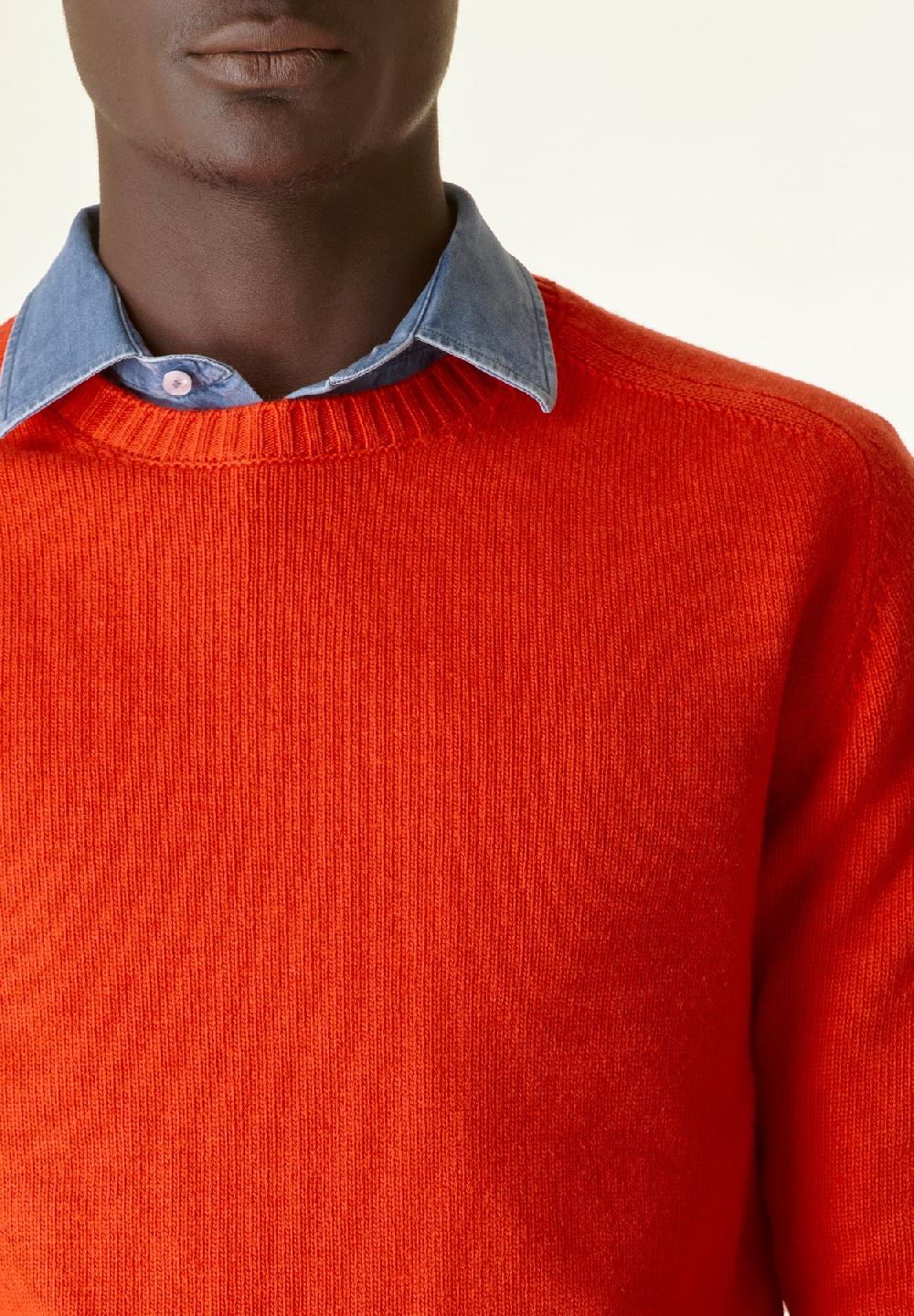 Angelico Maglia mandarino raglan bordi alti Online
