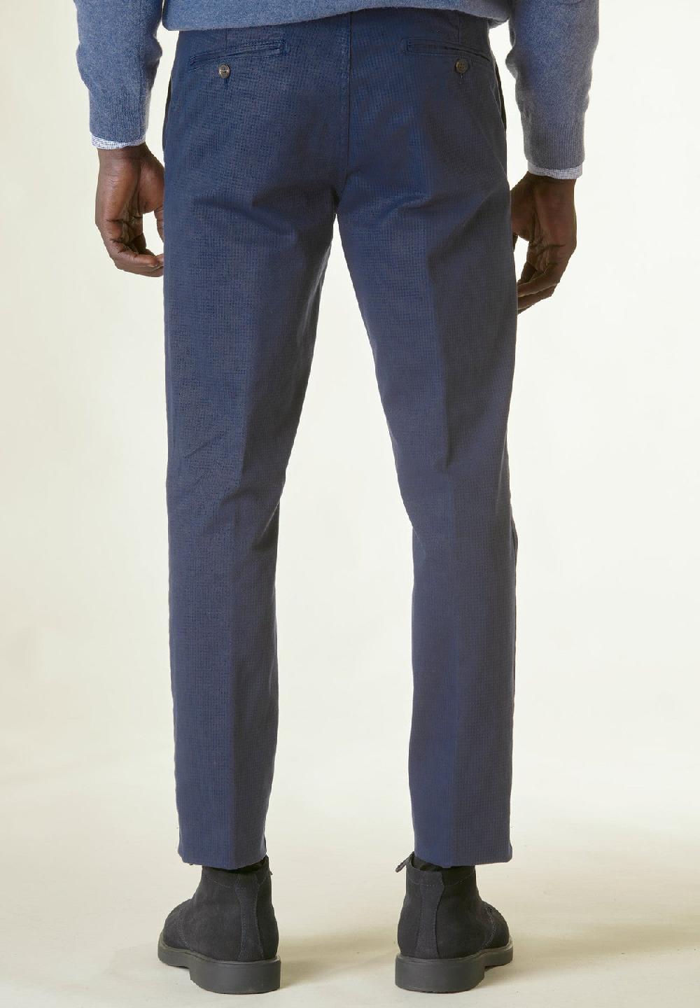 Angelico Pantalone blu piedpul regular In Vendita