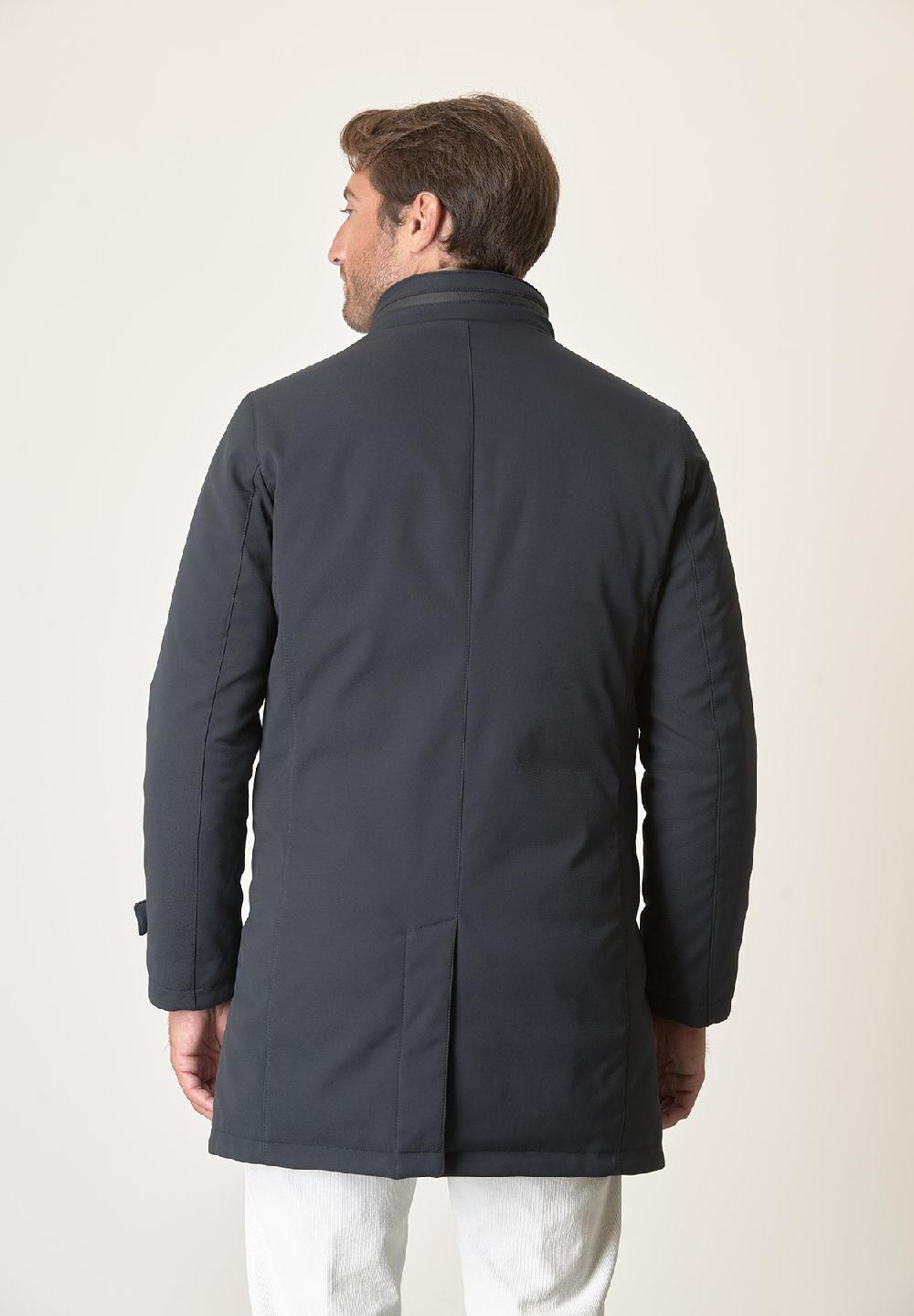Angelico Cappotto tecnico blu trama leggera impermeabile Saldi