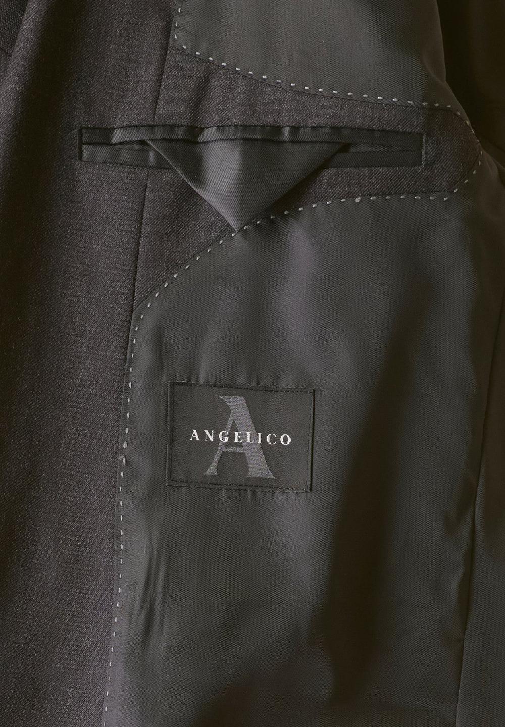 Angelico Abito antracite saglia di lana custom fit Prezzo Ridotto