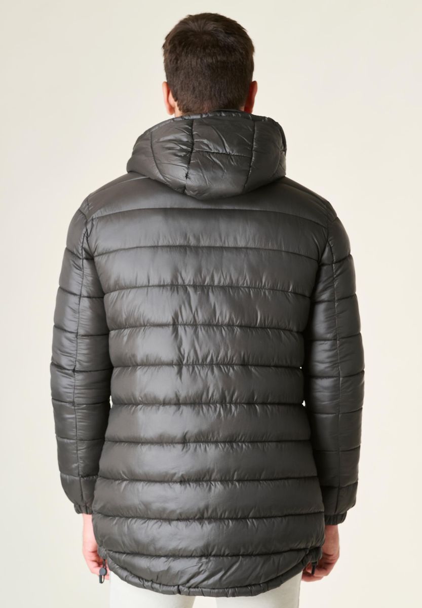 Angelico Giaccone fango lungo trapuntato cappuccio anorak Vendite Flash