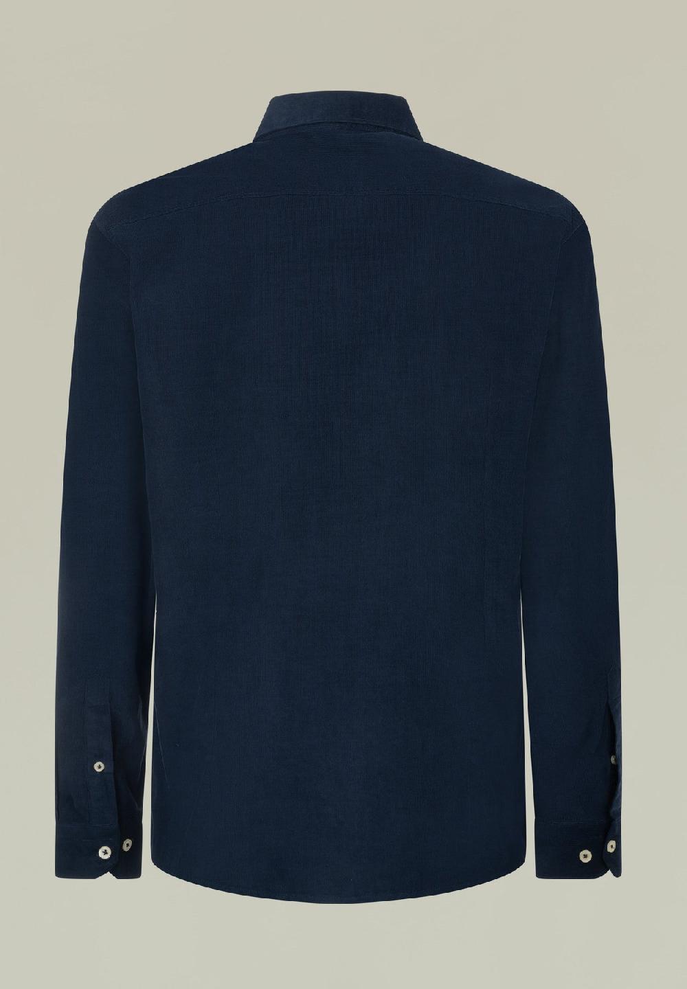 Angelico Camicia blu velluto Qualità