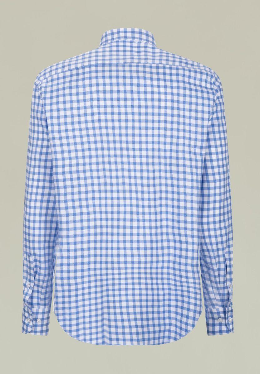 Angelico Camicia quadri azzurro-bianco BD regular fit Qualità Garantita