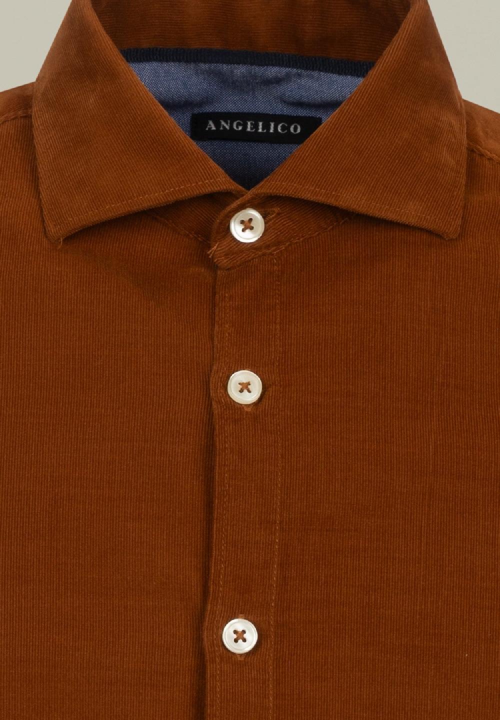 Angelico Camicia bruciato velluto Consegna Veloce