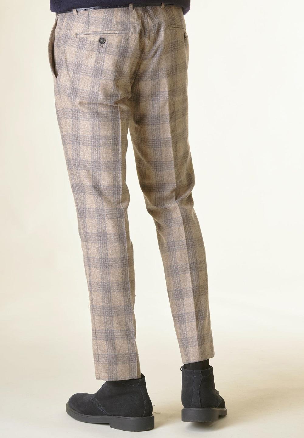 Angelico Pantalone galles naturale-grigio lana-cashmere Custom Promozione Limitata