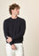 Angelico Girocollo blu puro cashmere Italia