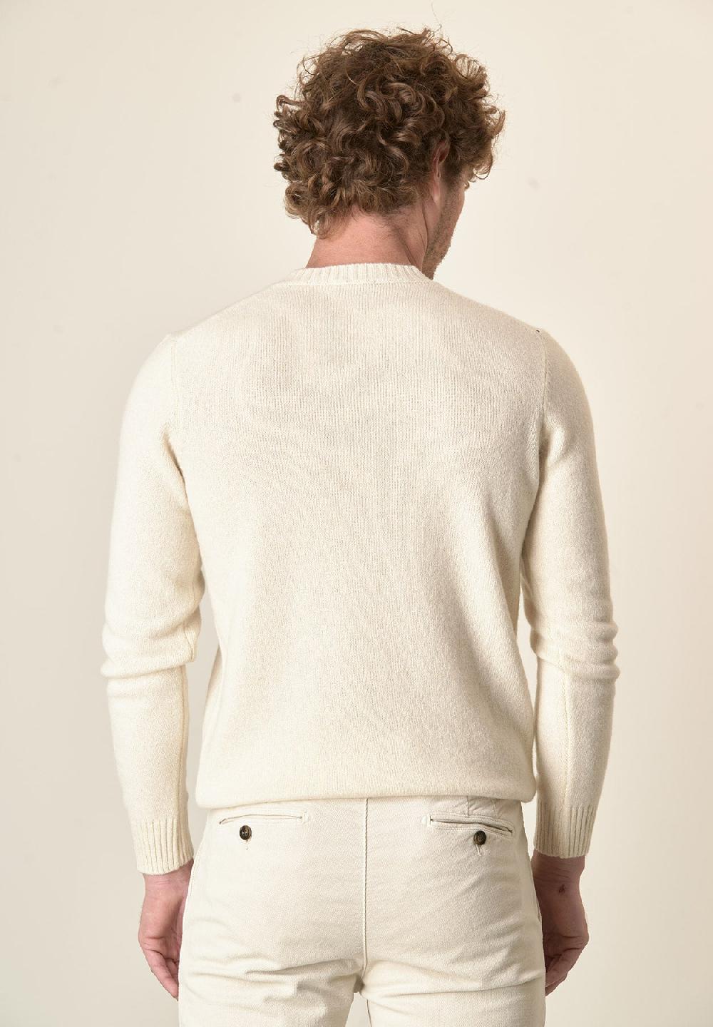 Angelico Girocollo panna puro cashmere In Linea