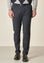 Angelico Pantalone blu microdisegno doppia pinces slim fit Shopping Online