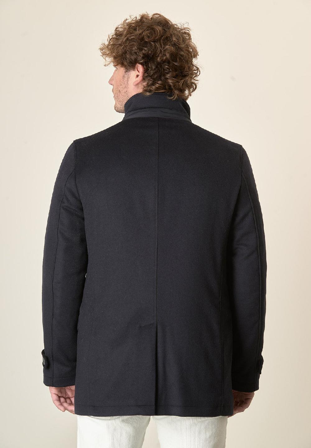 Angelico Giaccone blu caban pettorina staccabile Offerte