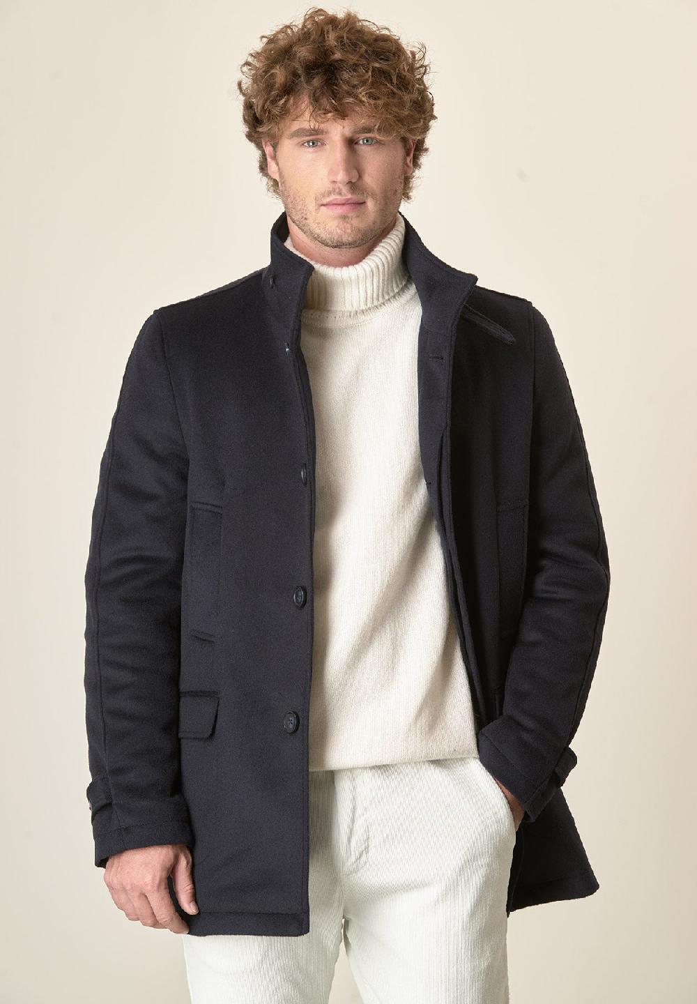 Angelico Giaccone blu caban pettorina staccabile Offerte