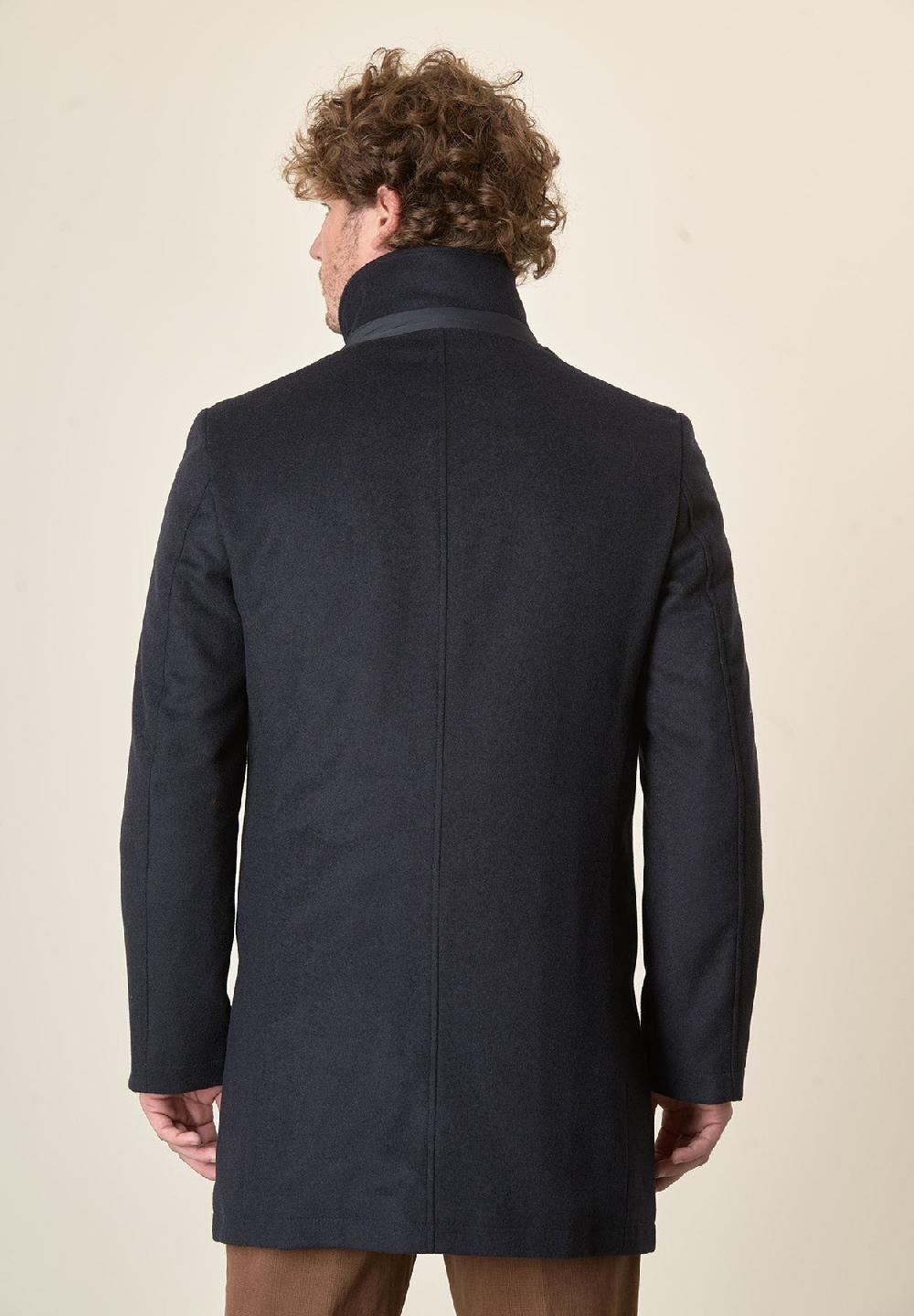 Angelico Cappotto blu collo coreano pettorina staccabile I Più Venduti