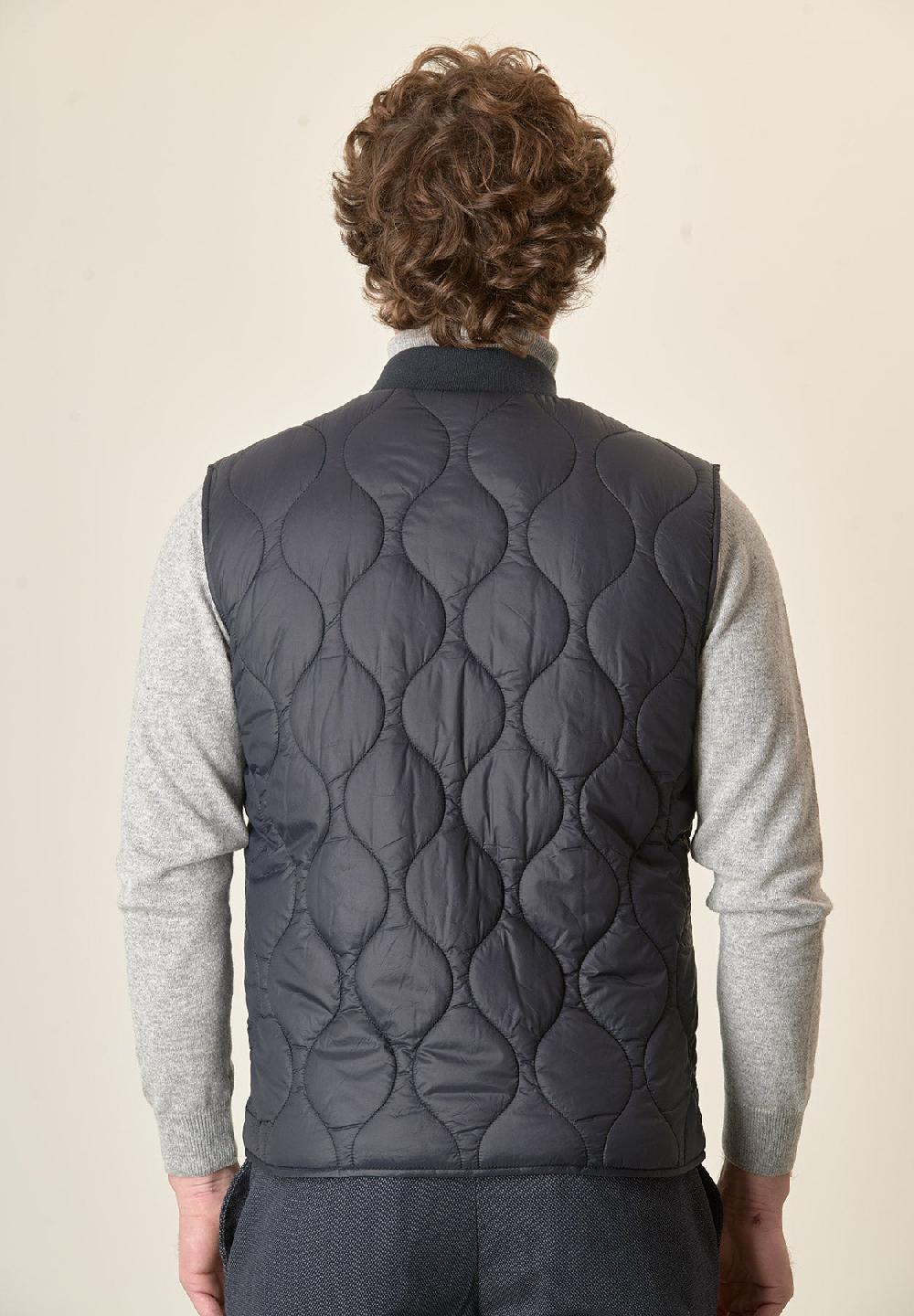 Angelico Gilet blu trapuntato Italia