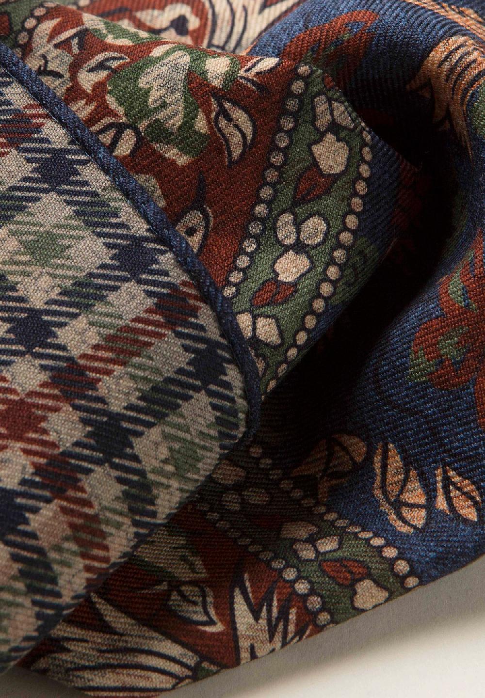 Angelico Pochette blu verde fronte retro lana Affare Del Giorno