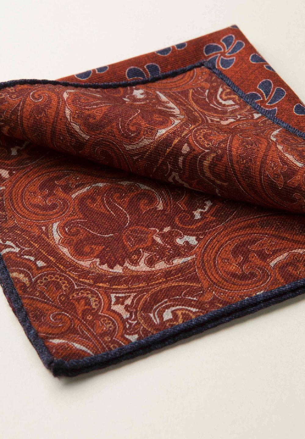 Angelico Pochette bordeaux blu fronte retro lana Convenienza